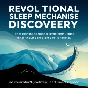 Artistic representation for "revolutionary sleep mechanism discovery: a new horizon for treating sleep disorders" title