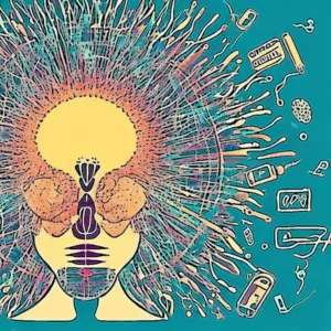 Artistic representation for Habits that damage your brain health : Modern lifestyle routines you need to stop immediately.