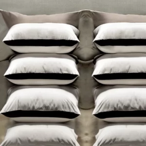 Artistic representation for Hotel - style pillows with nearly 16 , 000 five - star reviews give great night sleep