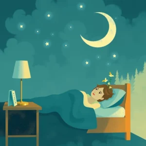 Artistic representation for Unlocking relief: how more sleep amplifies perimenopause benefits amid