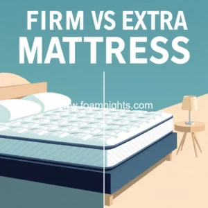 Artistic representation for Firm vs extra firm mattresses : What the difference in feel and who should sleep on one
