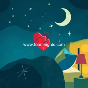 Artistic representation for Unveiling the heart's night: how poor sleep impacts cardiovascular health