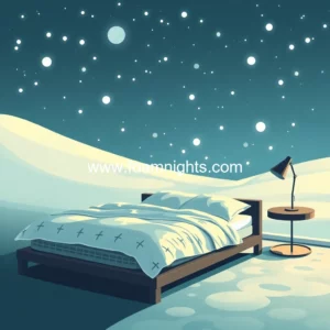Artistic representation for Winter sleep safety: navigating risks of floor mattresses