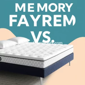 Artistic representation for Memory foam vs. hybrid: which mattress suits side sleepers best?