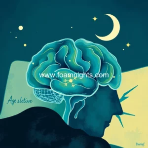 Artistic representation for Age-related sleep shifts: unveiling their effects on brain health
