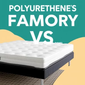 Artistic representation for Polyurethane vs memory foam: find your perfect mattress!