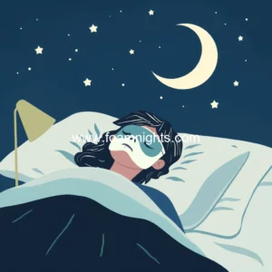 Artistic representation for Sleep safely: expert insights on mask use during slumber!