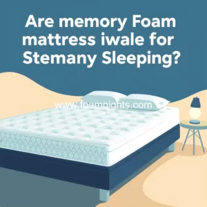 Artistic representation for Are memory foam mattresses ideal for stomach sleepers?