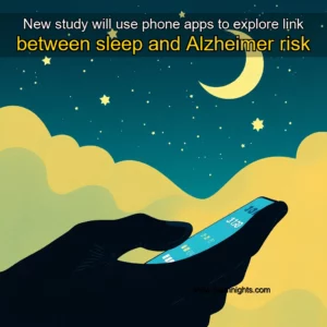 Artistic representation for New study will use phone apps to explore link between sleep and Alzheimer risk