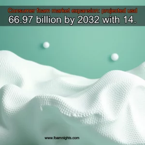 Artistic representation for Consumer foam market expansion: projected usd 66.97 billion by 2032 with 14.