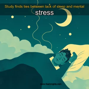 Artistic representation for Study finds ties between lack of sleep and mental stress