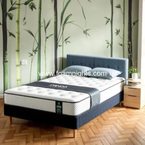 Artistic representation for Panda London Hybrid Bamboo Mattress review : this medium firm mattress ticks all the mattress in a box boxes