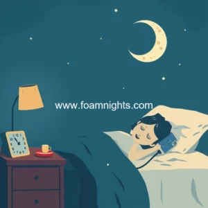 Artistic representation for Sleep warning as common night habit linked to high blood pressure