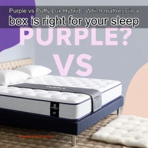 Artistic representation for Purple vs Puffy Lux Hybrid : Which mattress in a box is right for your sleep