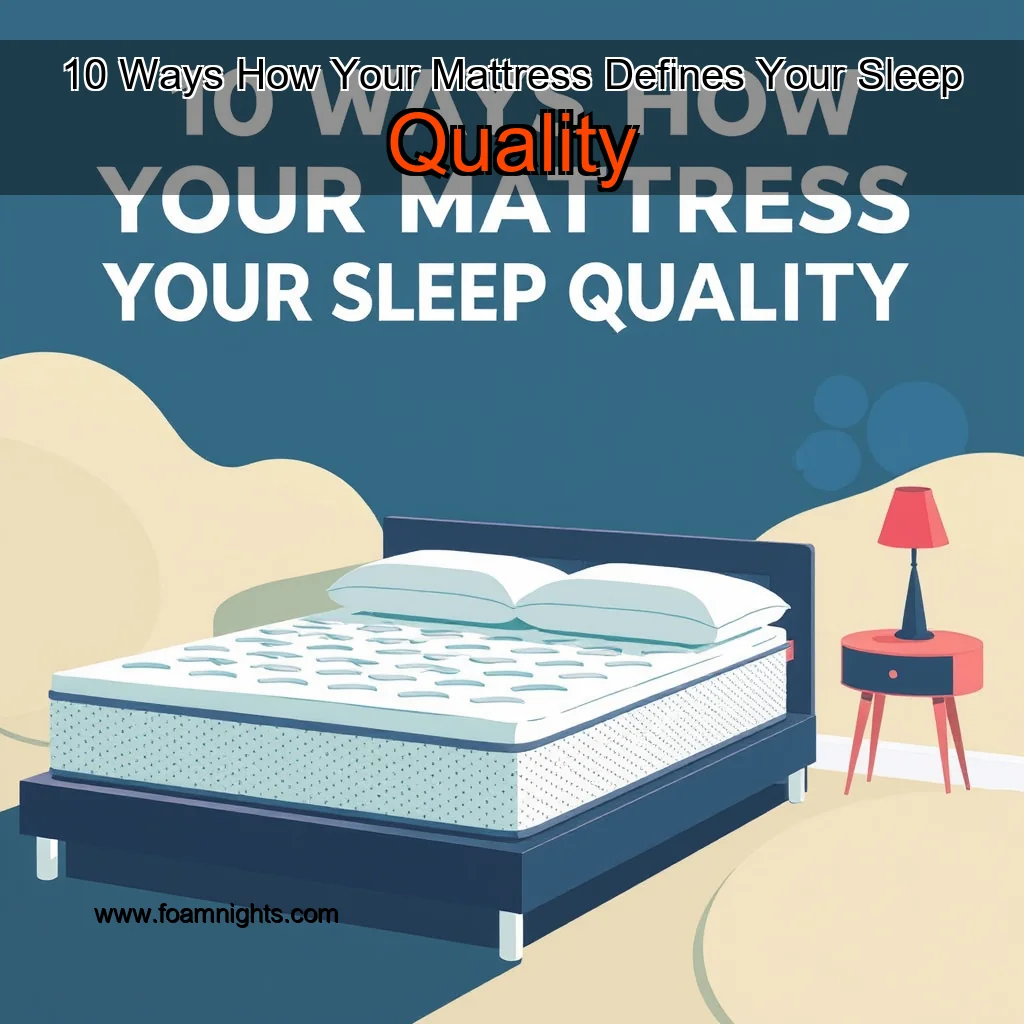 You are currently viewing 10 Ways How Your Mattress Defines Your Sleep Quality