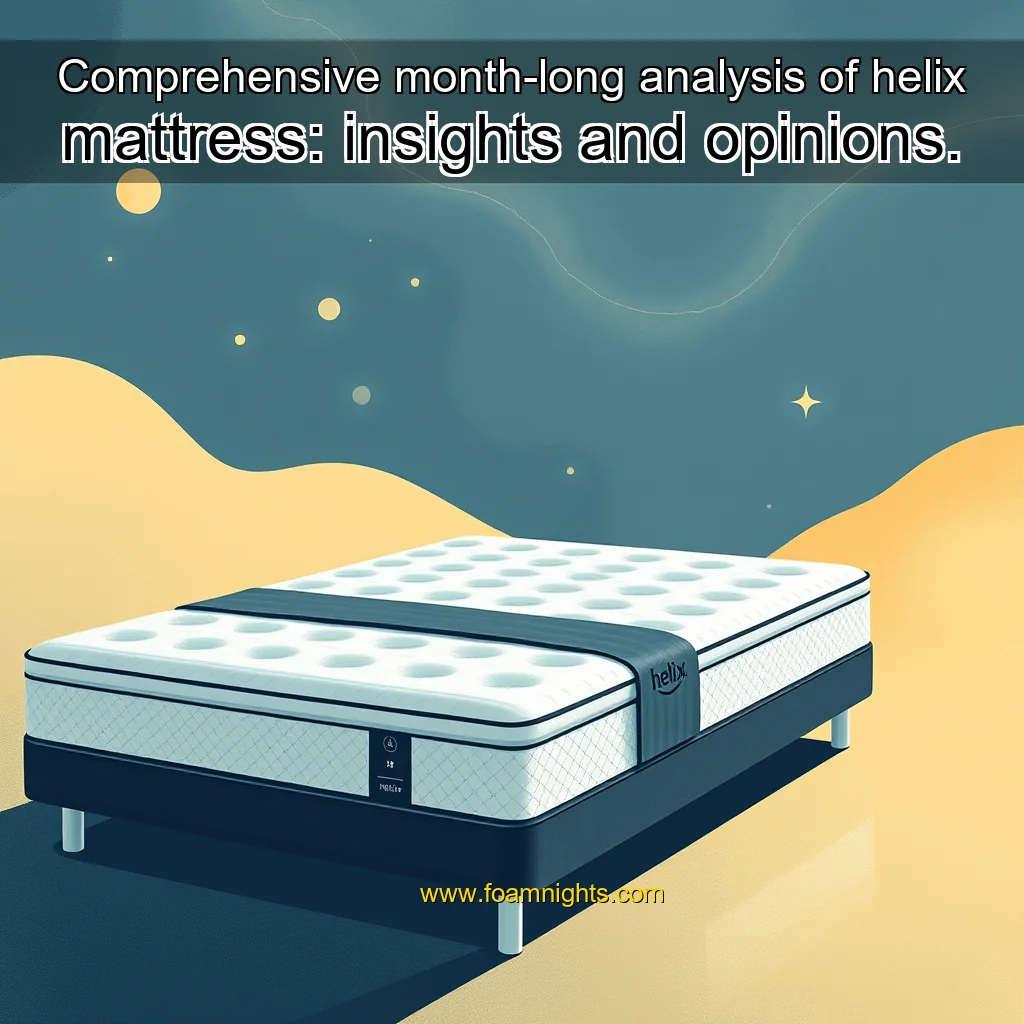 You are currently viewing Comprehensive month-long analysis of helix mattress: insights and opinions.