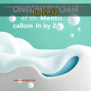 Artistic representation for Consumer Foam Market to Reach USD 66 97 Billion by 2032