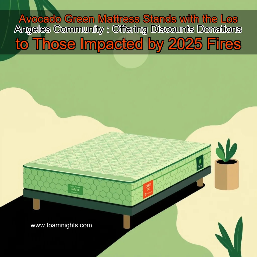 You are currently viewing Avocado Green Mattress Stands with the Los Angeles Community : Offering Discounts  Donations to Those Impacted by 2025 Fires