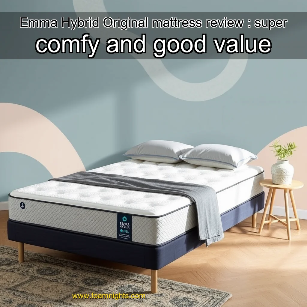 You are currently viewing Emma Hybrid Original mattress review : super  comfy and good value