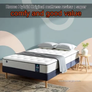 Artistic representation for Emma Hybrid Original mattress review : super comfy and good value
