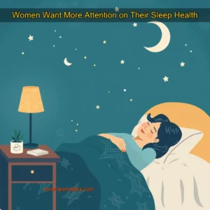 Artistic representation for Women Want More Attention on Their Sleep Health