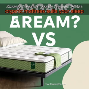Artistic representation for Avocado Green vs Essentia Stratami : Which organic mattress suits your sleep