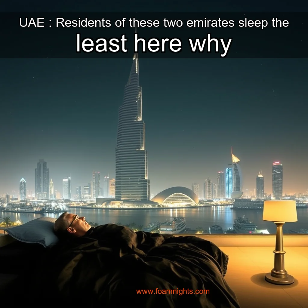 You are currently viewing UAE : Residents of these two emirates sleep the least  here why