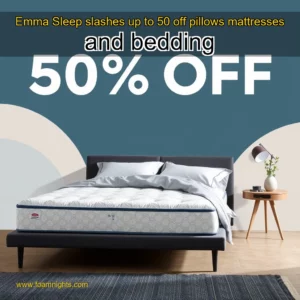 Artistic representation for Emma Sleep slashes up to 50 off pillows mattresses and bedding