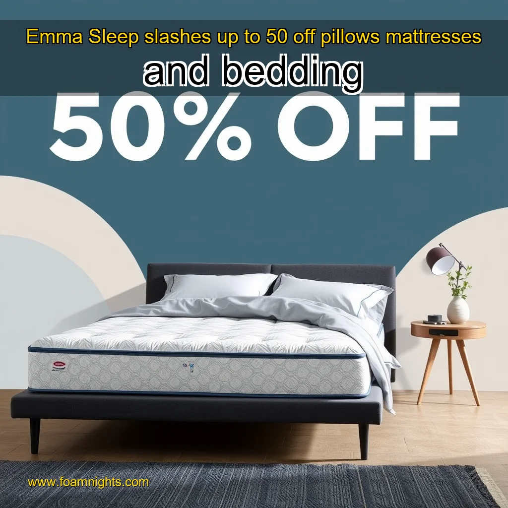 You are currently viewing Emma Sleep slashes up to 50  off pillows  mattresses and bedding