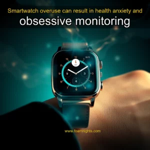 Artistic representation for Smartwatch overuse can result in health anxiety and obsessive monitoring