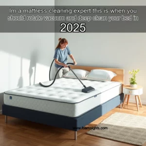 Artistic representation for Im a mattress cleaning expert this is when you should rotate vacuum and deep clean your bed in 2025