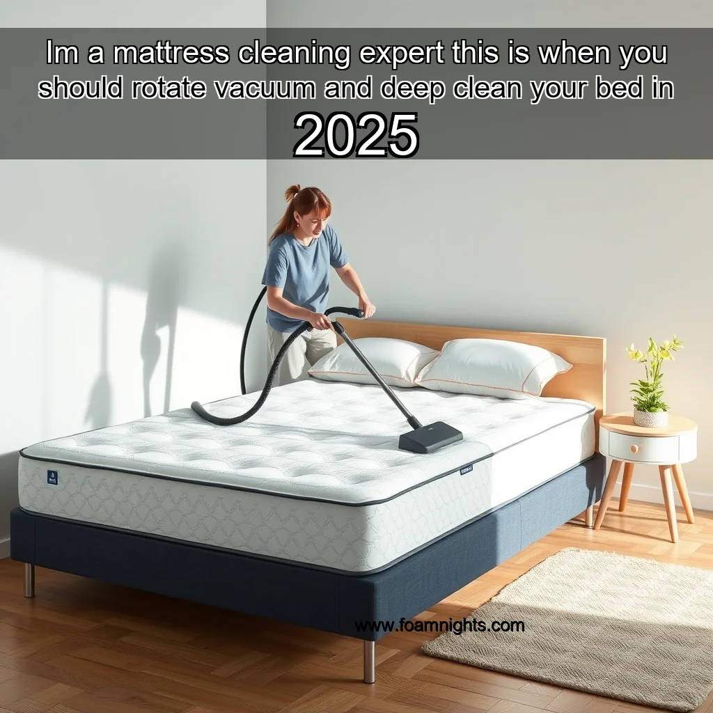 You are currently viewing Im a mattress cleaning expert this is when you should rotate  vacuum and deep clean your bed in 2025