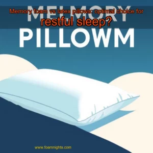 Artistic representation for Memory foam vs latex pillows: optimal choice for restful sleep?