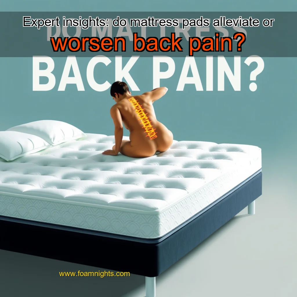 You are currently viewing Expert insights: do mattress pads alleviate or worsen back pain?
