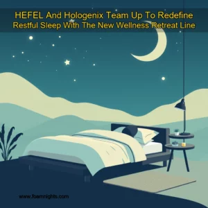 Artistic representation for HEFEL And Hologenix Team Up To Redefine Restful Sleep With The New Wellness Retreat Line
