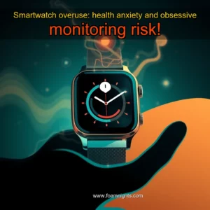Artistic representation for Smartwatch overuse: health anxiety and obsessive monitoring risk!