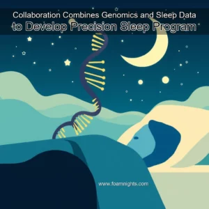 Artistic representation for Collaboration Combines Genomics and Sleep Data to Develop Precision Sleep Program