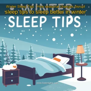 Artistic representation for Winter Sleep Tips : How seasonal changes disrupt sleep tips to sleep better in winter