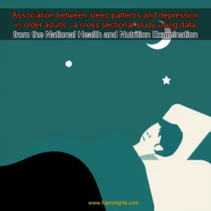 Artistic representation for Association between sleep patterns and depression in older adults : a cross sectional study using data from the National Health and Nutrition Examination Survey 2007 2014