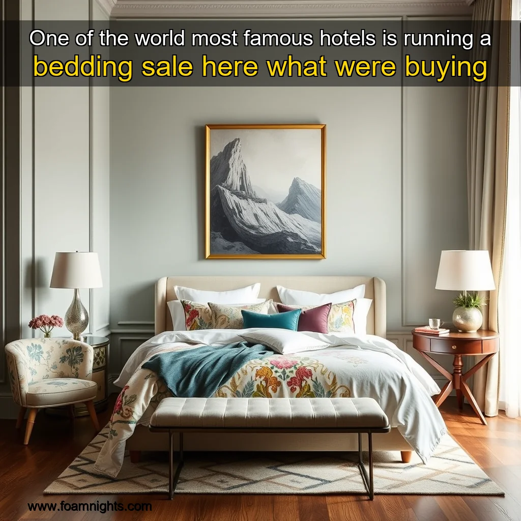 You are currently viewing One of the world most famous hotels is running a bedding sale here what were buying