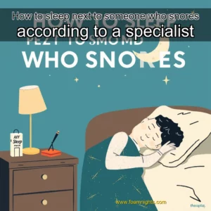 Artistic representation for How to sleep next to someone who snores according to a specialist