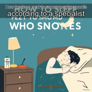 Artistic representation for How to sleep next to someone who snores according to a specialist