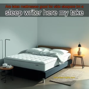 Artistic representation for Are latex mattresses good for side sleepers Im a sleep writer here my take