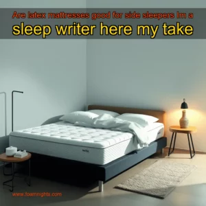 Artistic representation for Are latex mattresses good for side sleepers Im a sleep writer here my take