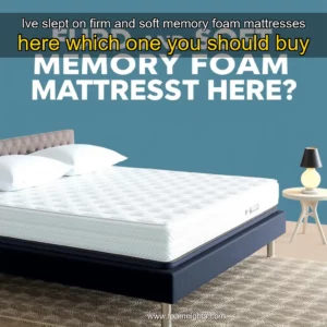 Artistic representation for Ive slept on firm and soft memory foam mattresses here which one you should buy