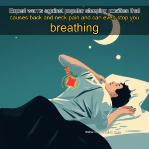 Artistic representation for Expert warns against popular sleeping position that causes back and neck pain and can even stop you breathing