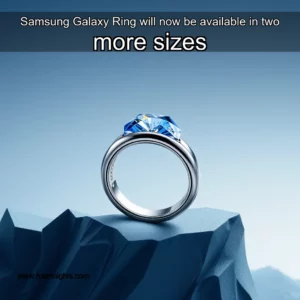 Artistic representation for Samsung Galaxy Ring will now be available in two more sizes