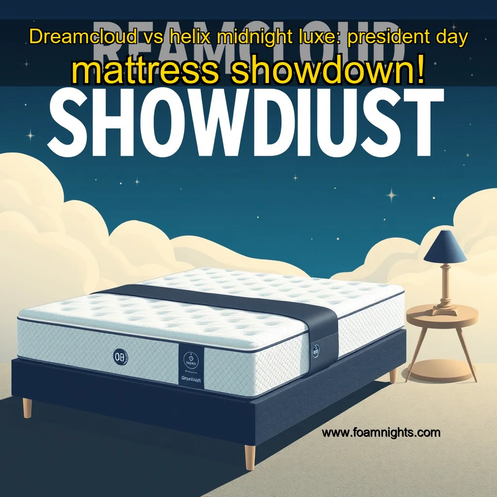You are currently viewing Dreamcloud vs helix midnight luxe: president day mattress showdown!