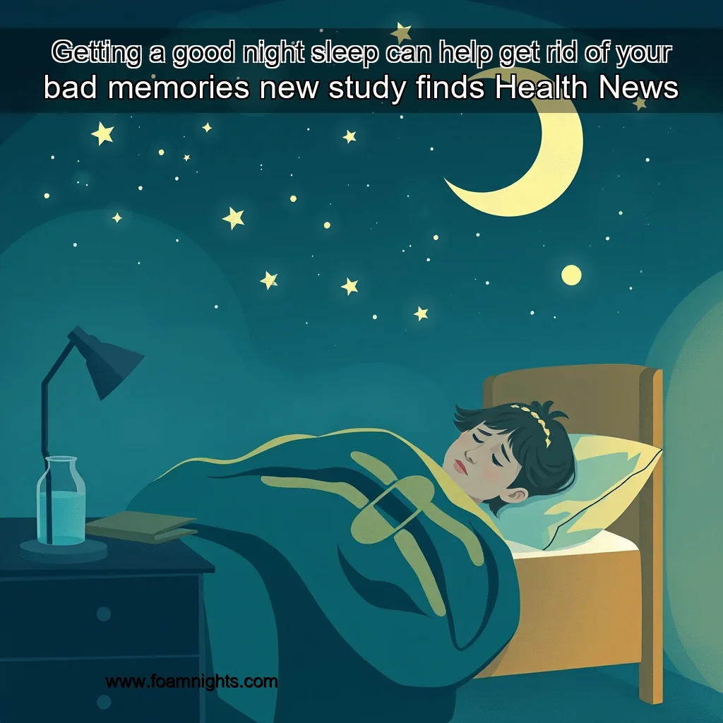 Read more about the article Getting a good night sleep can help get rid of your bad memories  new study finds  Health News
