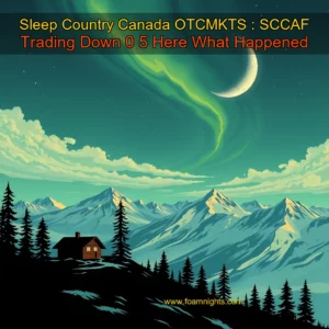 Artistic representation for Sleep Country Canada OTCMKTS : SCCAF Trading Down 0 5 Here What Happened